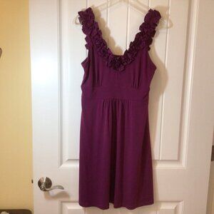 Women's Apt. 9 ruffled v-neck sleeveless pullover dress, size S